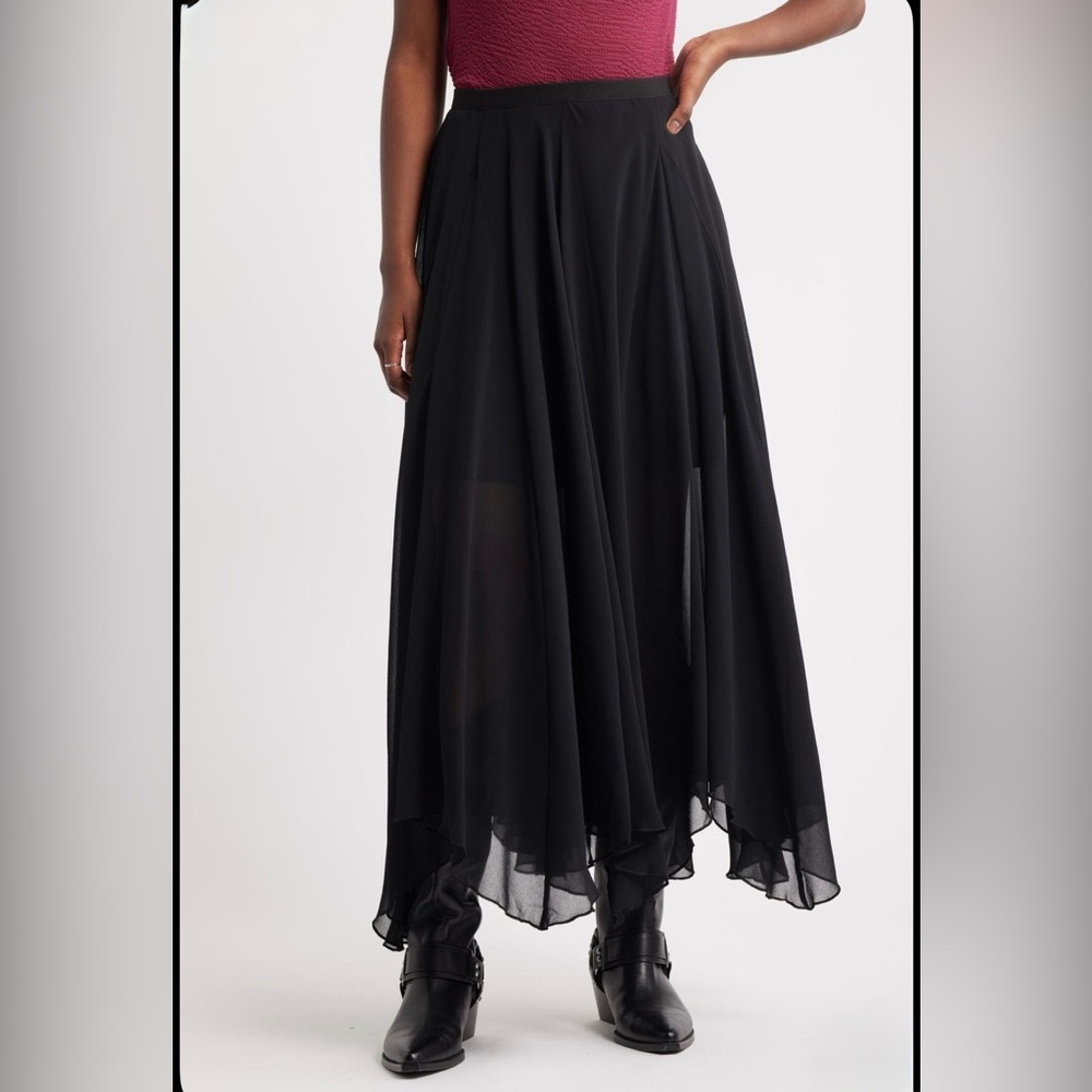 Treasure & Bond Handkerchief Maxi Skirt